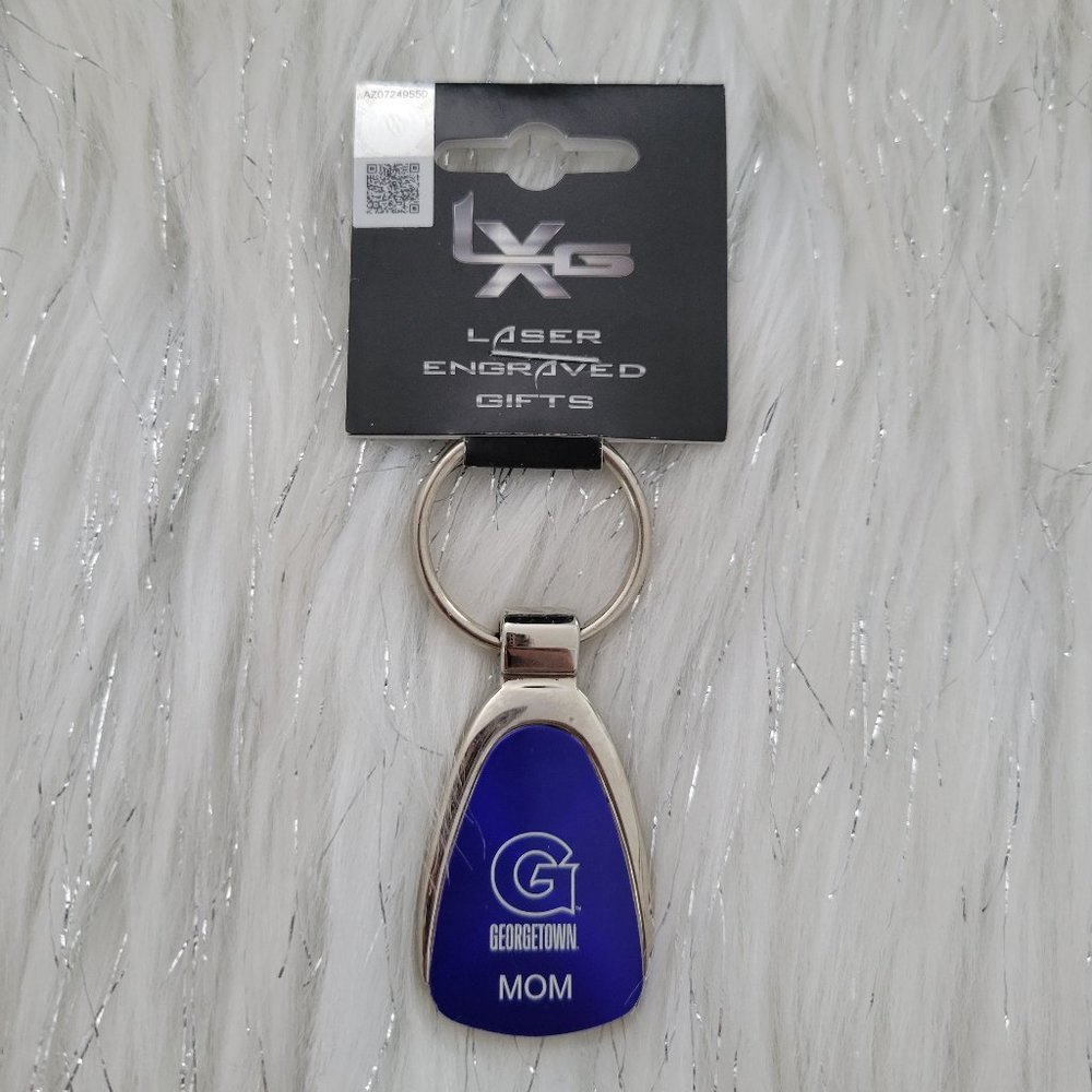LXG Laser Engraved Gifts Georgetown Mom Keychain